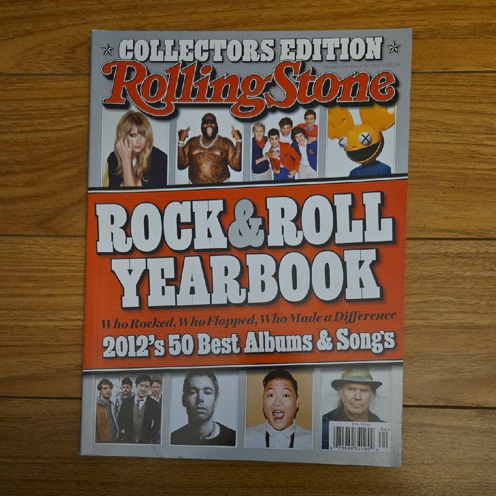 Rolling Stone Collectors Edition Rock & Roll Yearbook - Orange Cover